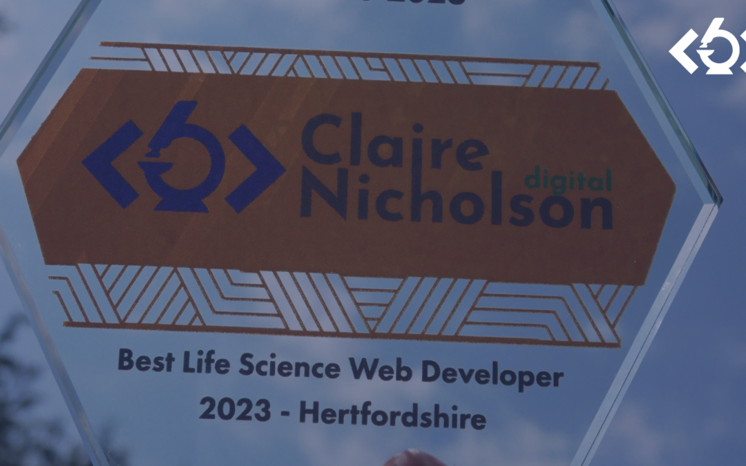 We’ve won Best Life Science Website Developer – Hertfordshire!